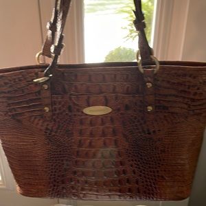 Brahmin shoulder bag great condition cognac color